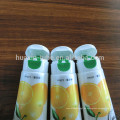 Nuevo tubo de limpiador de diseño tubo de fruta fresca de alta calidad tubo inflable pie prensa elástica cubierta 120 ml